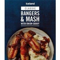 Iceland Classic Bangers & Mash with Onion Gravy 400g