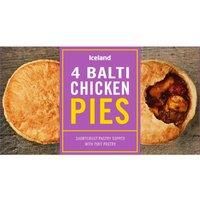 Iceland 4 Balti Chicken Pies 568g