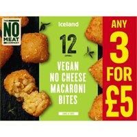 Iceland 12 (approx.) Vegan No Cheese Macaroni Bites 200g
