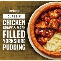 Iceland Chicken Gravy & Mash Filled Yorkshire Pudding 350g