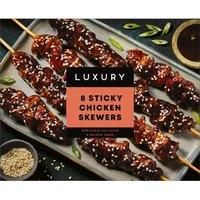 Iceland Luxury 8 Sticky Chicken Skewers 330g