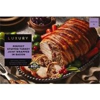 Iceland Luxury The Perfect Stuffed Turkey Joint Wrapped In Bacon 960g