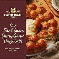 Cathedral City Our Tear & Share Cheesy Garlic Doughballs 698g