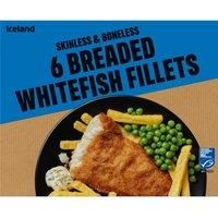 Iceland 6 Breaded Whitefish Fillets 660g