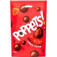 Poppets Toffee Milk Choc Coated Chewy Toffee 130g