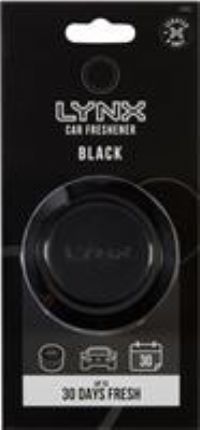 Lynx Car Air Freshener Hanging - BLACK
