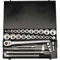 Draper 335 Mau Mau Elora Metric & Imperial Socket Set, 3/4" Square Drive, 31 Pieces