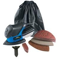 Draper 230V Tri-Palm Sander with 28 Accessories