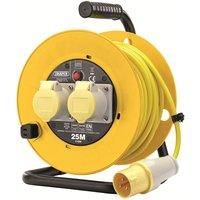 Draper 02124 Twin Extension Cable Reel 25m 110V