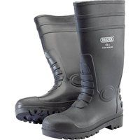 Draper Safety Wellington Boots Black Size 8