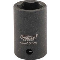 Draper 5014 1/4" Square Drive Hi-Torq 6 Point Metric Impact Socket, 10 mm Size