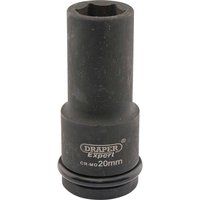 DRAPER 05052 Expert 20mm 3/4" Square Drive Hi-Torq 6 Point Deep Impact Socket