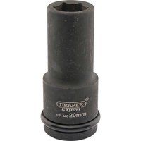 DRAPER 05052 Expert 20mm 3/4" Square Drive Hi-Torq 6 Point Deep Impact Socket