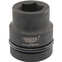 Draper Expert Hi-Torq 6 Point Impact Socket 1" Sq. Dr. 26mm - 05107