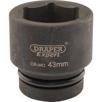 Draper Expert 5123 43mm 1-inch Square Drive Hi-Torq 6-Point Impact Socket