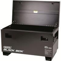 Draper Contractors Secure Storage Box (Black Box) 121x60.5x47cm