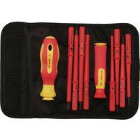 Draper 5721 VDE Interchangeable Insulated Blade Screwdrivers Set (10 Pieces)