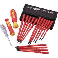 Draper 18 Pc VDE Insulated Interchangeable Blade Screwdriver Set Tool Roll 05776