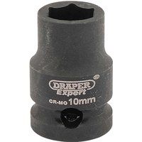 Draper 6869 3/8" Square Drive Hi-Torq 6 Point Impact Socket, 10 mm Size , Blue