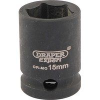 Draper Expert HI-TORQ£ 6 Point Impact Socket, 3/8" Sq. Dr., 15mm