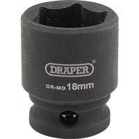 Draper Expert 3/8" Drive Hi-Torq Hexagon Impact Socket Metric 3/8" 18mm