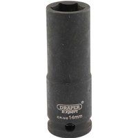 Draper Expert HI-TORQ£ 6 Point Deep Impact Socket, 3/8" Sq. Dr., 14mm