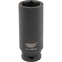 Draper Expert 3/8" Drive Hi Torq Deep Hexagon Impact Socket Metric 3/8" 18mm