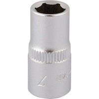 Elora Hexagon Socket, 1/4" Sq. Dr., 7mm