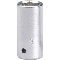 Draper 11097 Elora Hexagon Socket, 1/4" Square Drive, 8mm