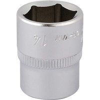Draper 11103 Elora Hexagon Socket, 1/4" Square Drive, 14mm