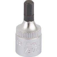 Elora Hexagon Screwdriver Socket, 1/4" Sq. Dr., 4mm