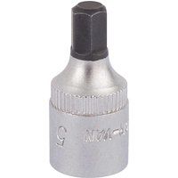 Draper 11126 Elora Hexagon Screwdriver Socket, 1/4" Square Drive, 5mm
