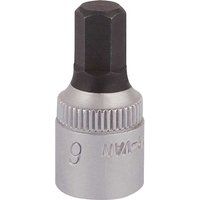 Elora Hexagon Screwdriver Socket, 1/4" Sq. Dr., 6mm