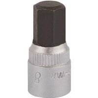 Elora Hexagon Screwdriver Socket, 1/4" Sq. Dr., 8mm