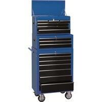Draper 26" Combination Roller Cabinet and Tool Chest (16 Drawer) - Blue