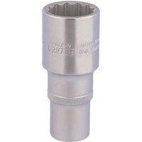 Draper 11937 Elora Deep Bi-Hexagon Socket, 1/2" Square Drive, 24mm