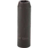 Draper 12739 Expert Deep Impact Socket, 1/2" Square Drive, 12mm