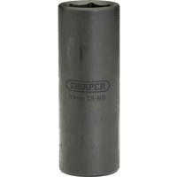 Draper Expert HI-TORQ 1/2" 19mm Deep Impact Socket | 6 Point Hex Socket | Chrome Vanadium Steel Wrench Acessory | 12744