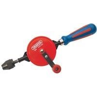 Draper 13838 Chuck Double Pinion Hand Drill, 8mm