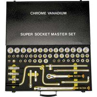 Elora 770-LSSMF 1/2£ Drive 58 Piece Metric, AF & Whitworth Socket Set