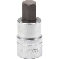 Draper 15554 Elora Hexagon Screwdriver Socket, 19mm Ø, 3/4" Square Drive
