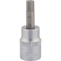 Draper 16284 3/8 Inch Square Drive Socket with Hexagonal Bit, 6mm