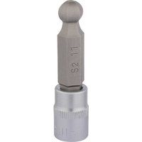 Draper 16294 3/8 Inch Square Drive Hexagonal Ball End Socket Bits, 11mm