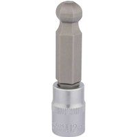 Draper 16295 3/8 Inch Square Drive Hexagonal Ball End Socket Bits, 12mm