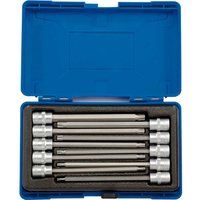 Draper D-TX/10/150 3/8" Sq Dr 150mm Long TX STAR Socket Bit Set 10 Piece