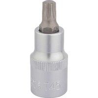 Draper TX-STAR£ Socket Bit, 1/2" Sq. Dr., T45 x 55mm