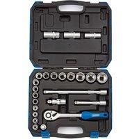 Draper 16362 1/2-Inch Square Drive Metric Socket 24 Piece Set