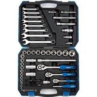 Draper 1/4", 3/8" And 1/2" Square Drive Metric Tool Kit (75 Piece)