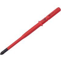 Draper 16420 XP1000 VDE Extra Slim PZ/SL Type Interchangeable Screwdriver Blade, No.2 x 100mm, Red and Yellow