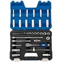 Draper 16449 3/8-Inch Square Drive Metric Socket 36 Piece Set , Blue